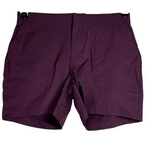 Eddie Bauer Hiker Shorts Womens 4 Purple EB007970 StormRepel UPF 50 Stretch New